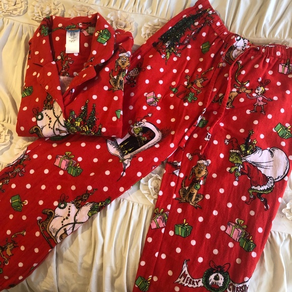 Grinch Christmas pajamas LIMITED EDITION RARE - Picture 3 of 4